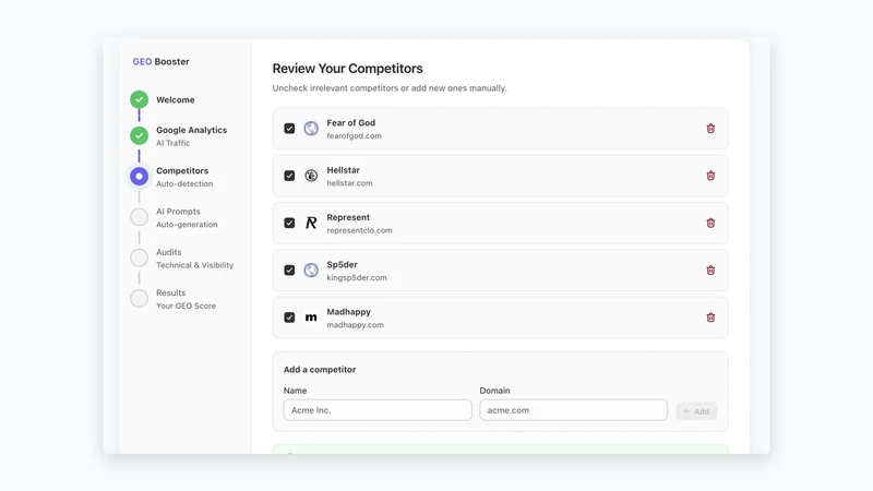 GEO Booster ‑ AI SEO Optimizer