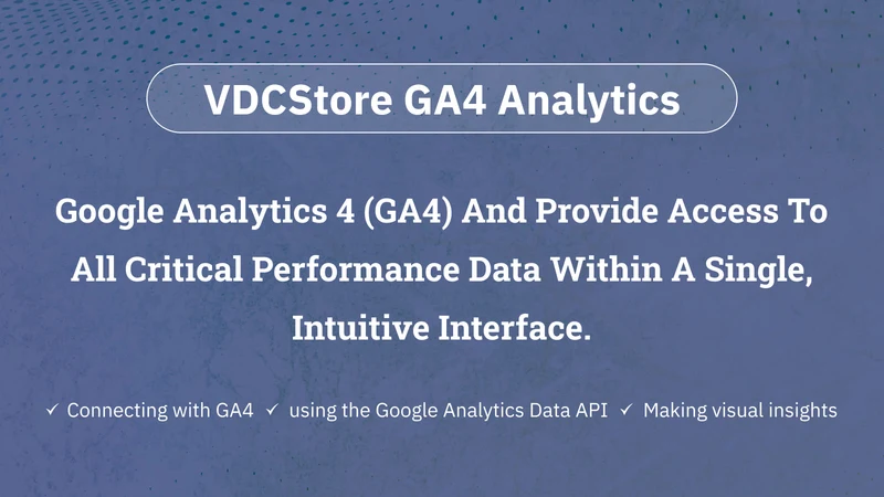 VDCStore GA4 Analytics