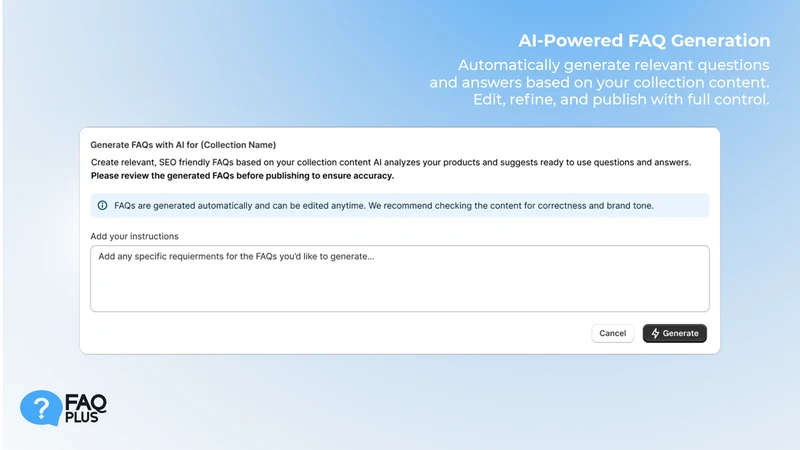FAQ Plus