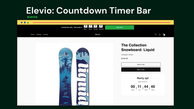 Elevio: Countdown Timer Bar