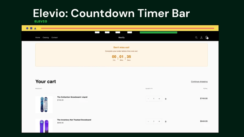 Elevio: Countdown Timer Bar
