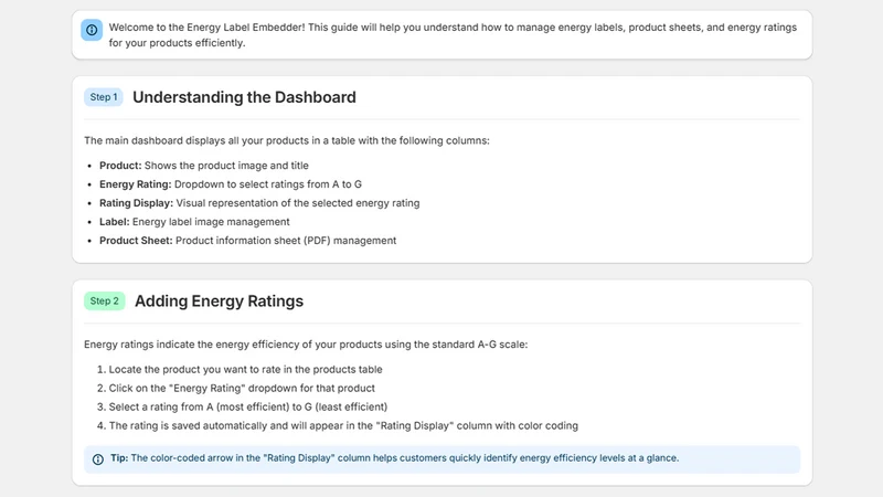 EcomEssentials: Energy Labels