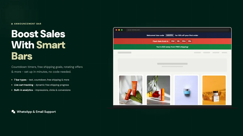 Announcely: Announcement Bar