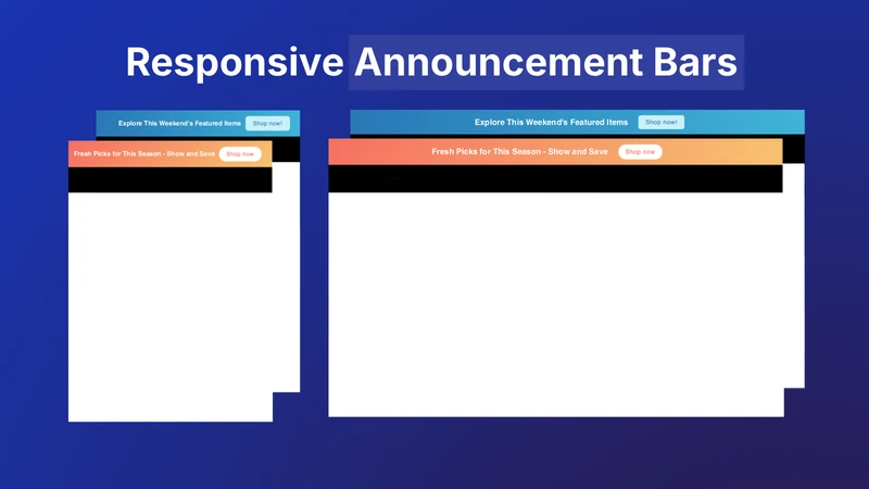 Zeppo: Announcement Bar