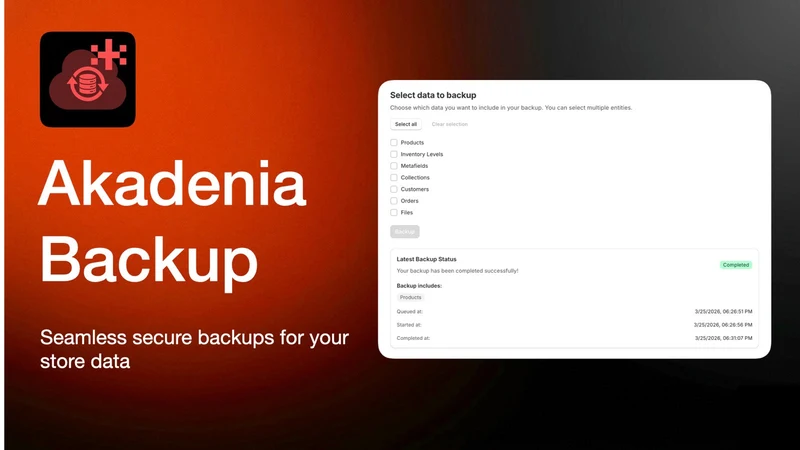 Akadenia Backup