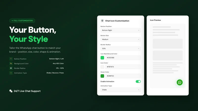 SS: WhatsApp Agent Chat Button