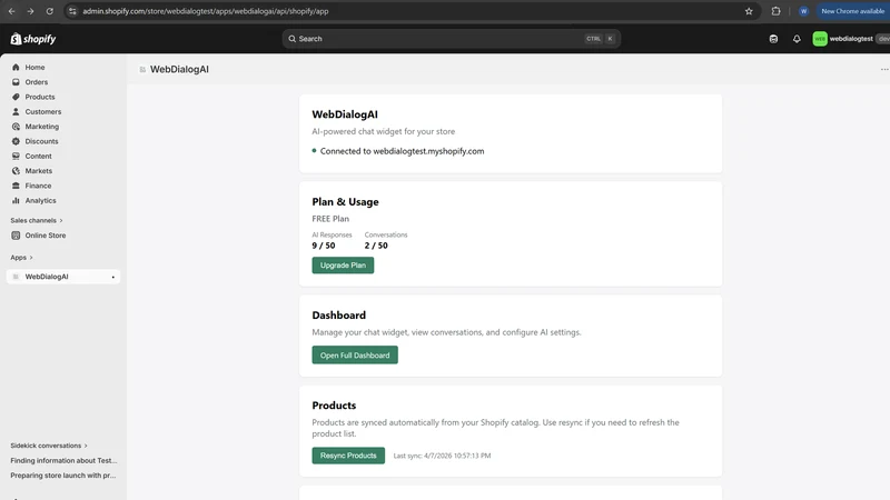 WebDialogAI