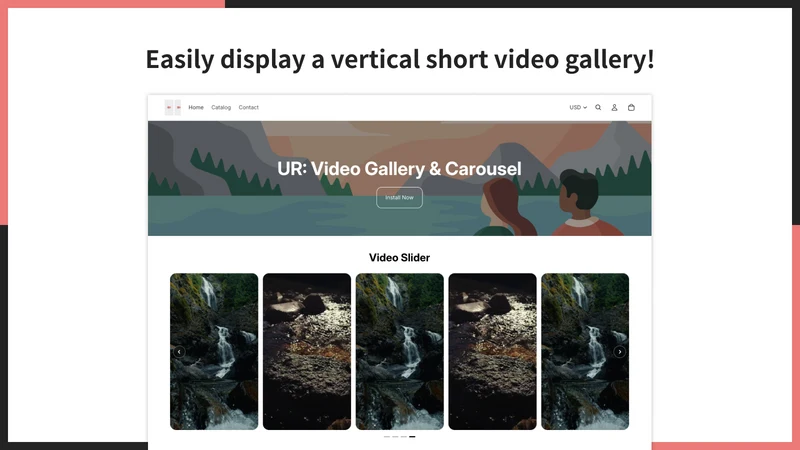 UR: Video Gallery & Carousel