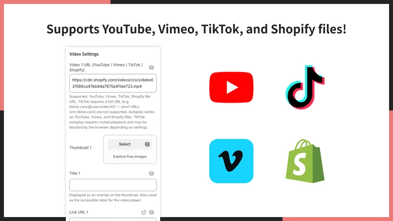 UR: Video Gallery & Carousel