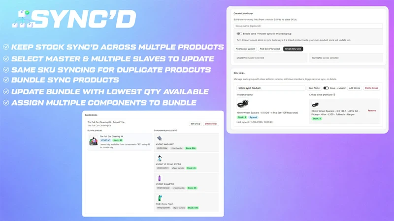 Sync’d – Inventory & Bundles