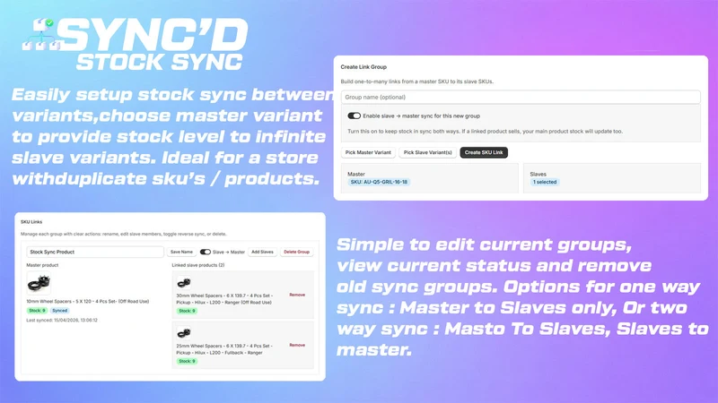Sync’d – Inventory & Bundles