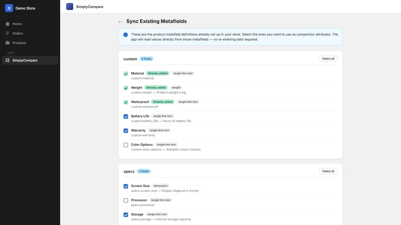 SimplyCompare