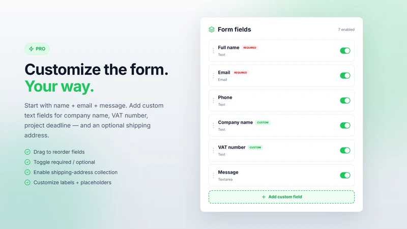 Simple Request a Quote