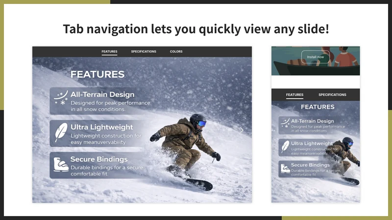 UR: Feature Image Tab Slider
