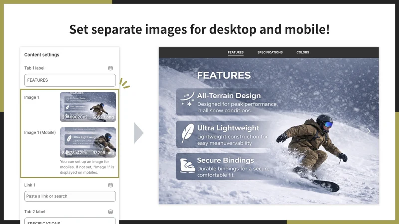 UR: Feature Image Tab Slider
