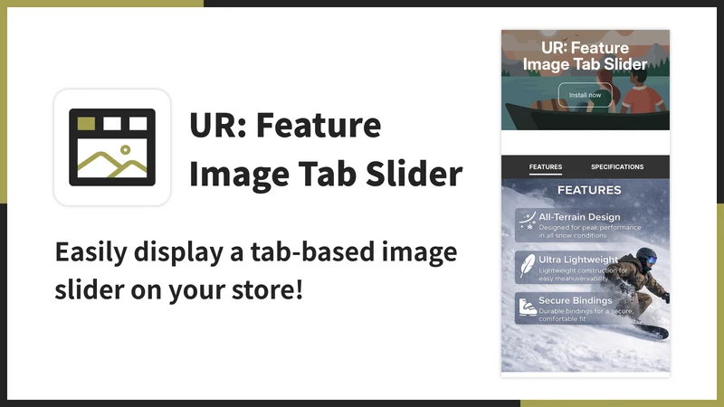UR: Feature Image Tab Slider