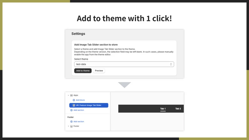 UR: Feature Image Tab Slider