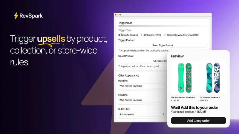 RevSpark‑Thank you Page Upsell