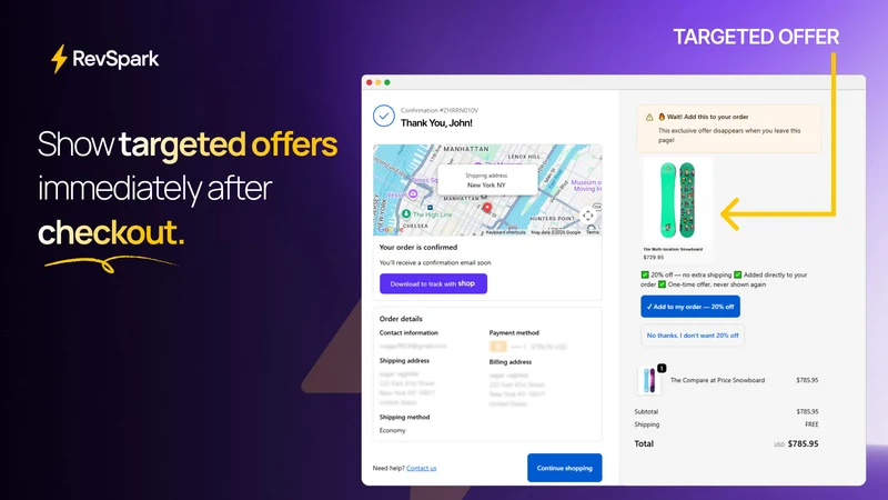 RevSpark‑Thank you Page Upsell