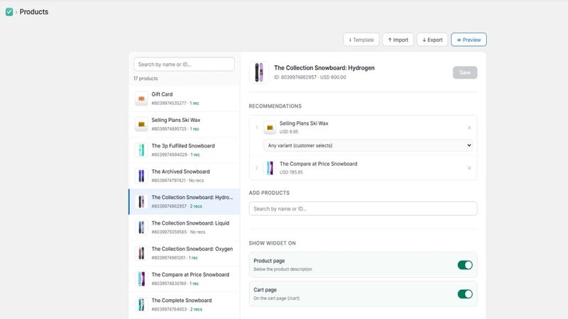 Rocket: Custom Product Pairs