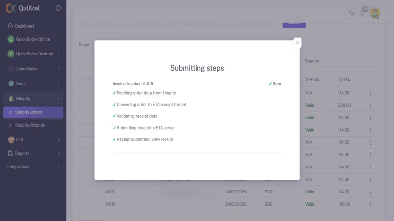 QuiXcel ETA Connector