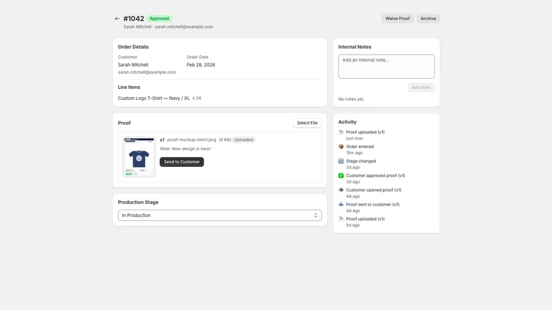 ProofStage | Design Approval