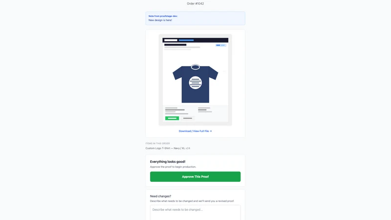 ProofStage | Design Approval