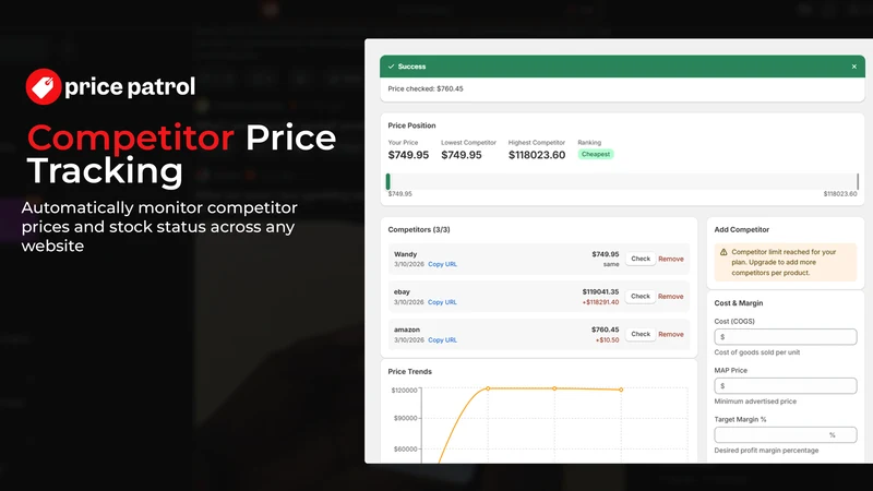 Price Patrol ‑ Track Prices