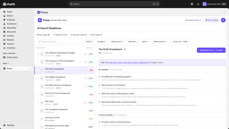 Prana — Be AI Search Ready