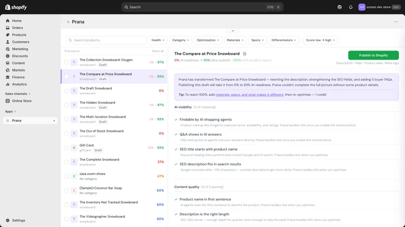 Prana — Be AI Search Ready