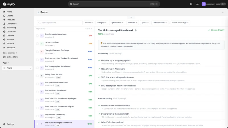 Prana — Be AI Search Ready