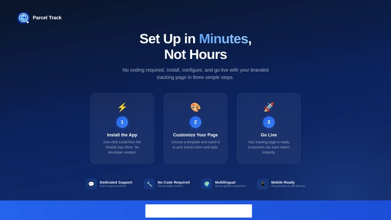 Parcel Track ‑ Order Tracking