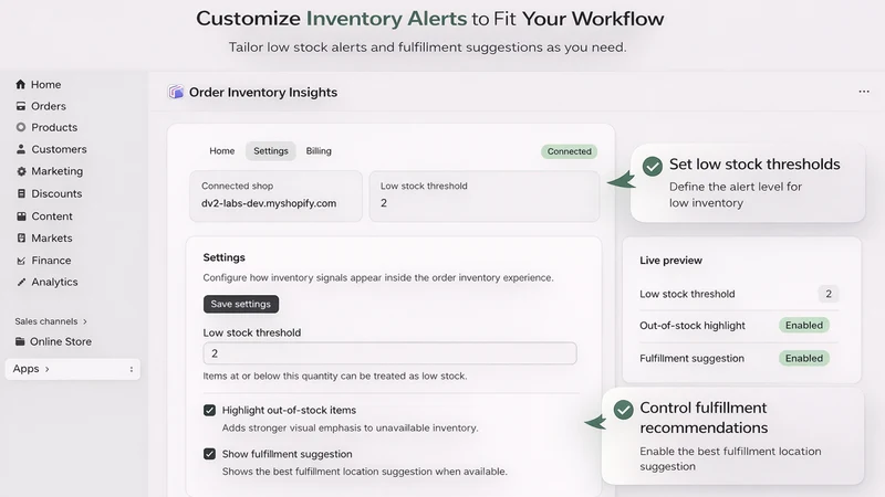 OrderSight Inventory Insights