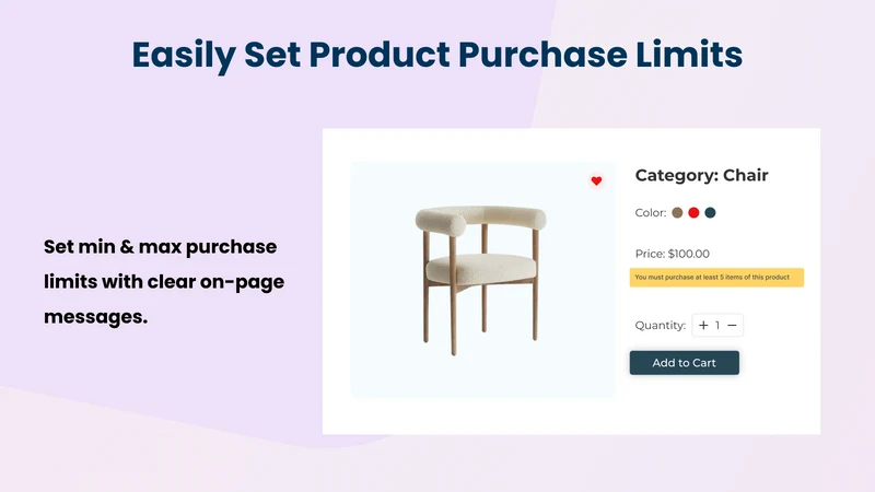 MCE ‑ Order Limits Quantity