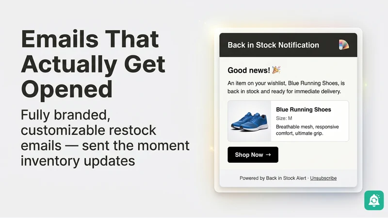 TXE ‑ Back in Stock Alert