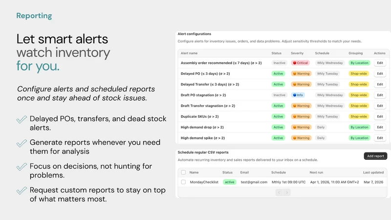 Synplex Inventory Planner