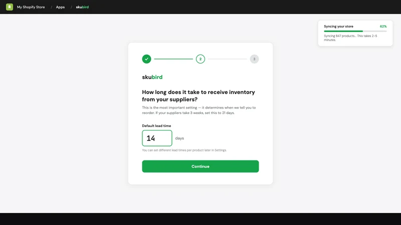 Skubird: Inventory Forecasting