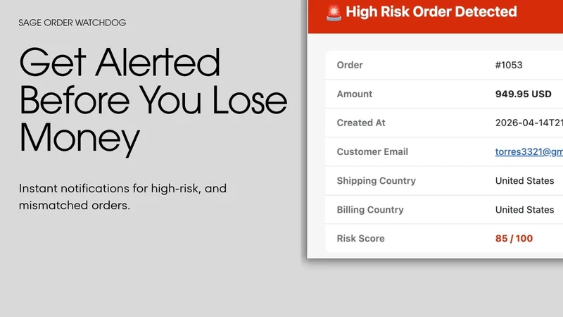 Sage Order Watchdog