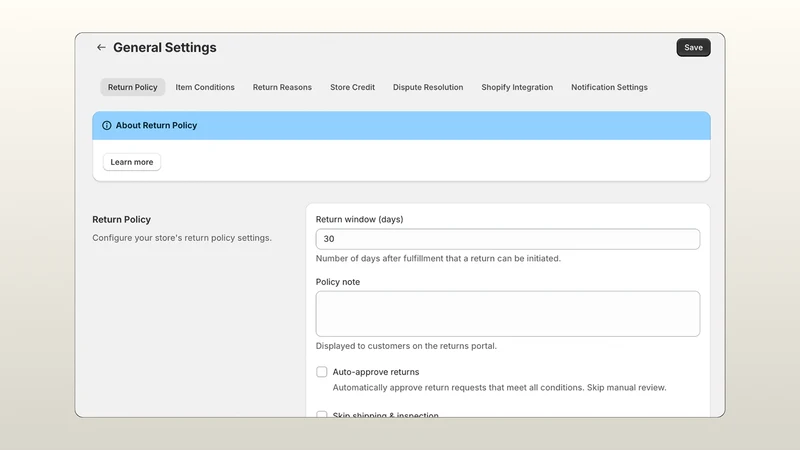 RMS Returns & Credit Manager