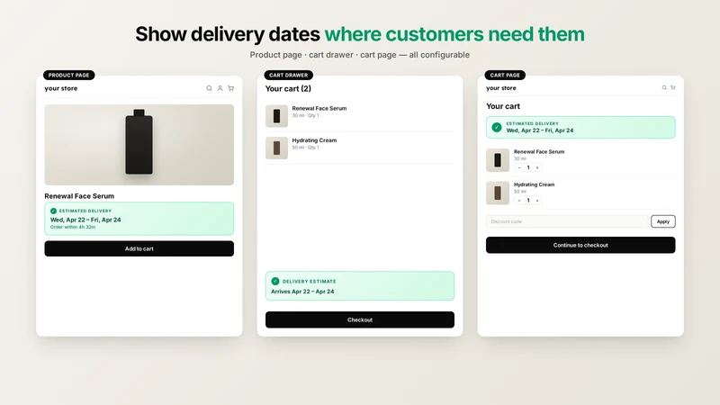 Revo: Estimated Delivery Date