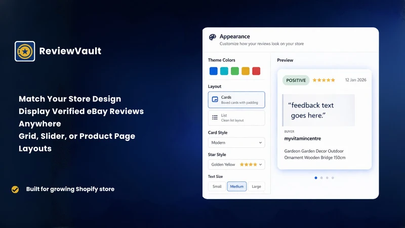 ReviewVault for eBay Reviews