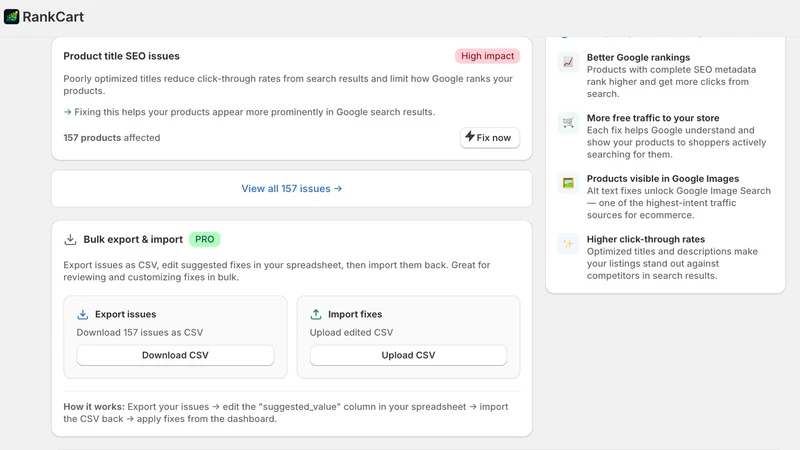 RankCart ‑ Scan & Auto Fix SEO