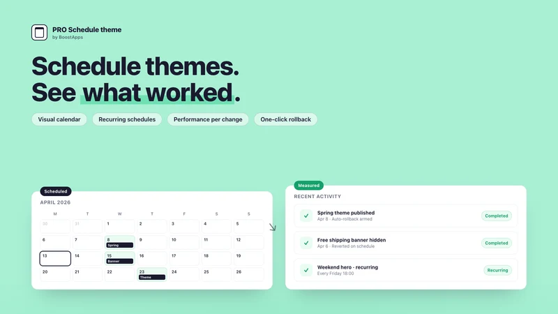 PRO Schedule theme ‑ Boostapps