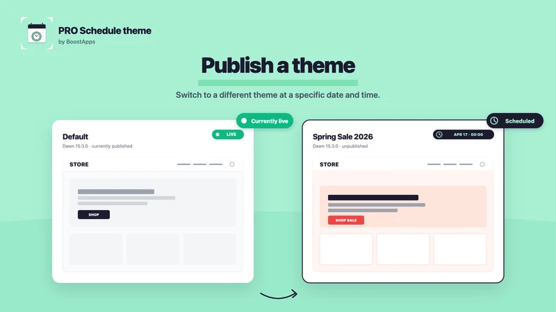 PRO Schedule theme ‑ Boostapps