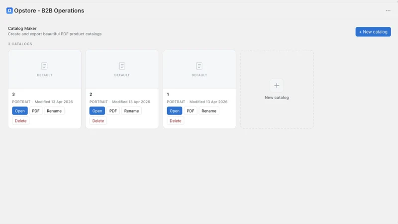Opstore ‑ B2B Operations