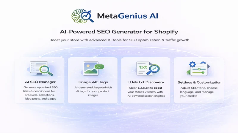 MetaGenius: AI SEO & Alt Text
