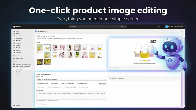 ImageDrop AI – Image Editor