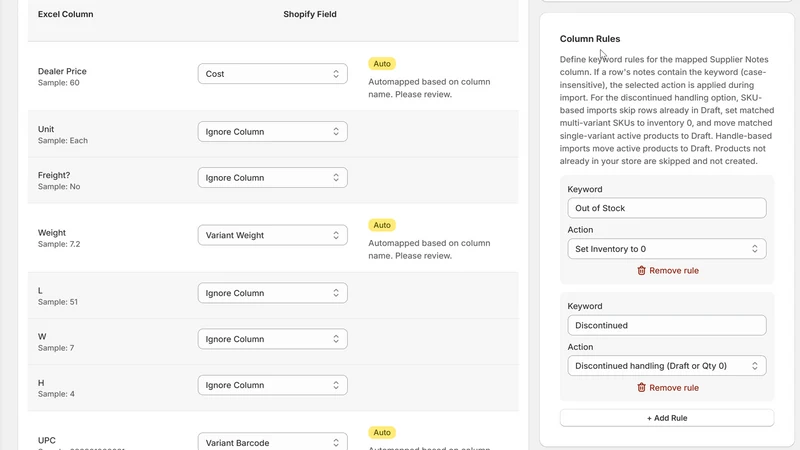 GearUp Product Importer