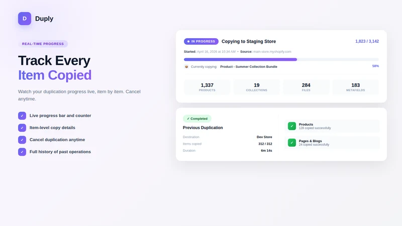 Duply ‑ Duplicate Store & Copy
