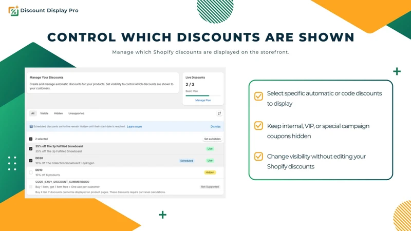 Discounts Display Pro